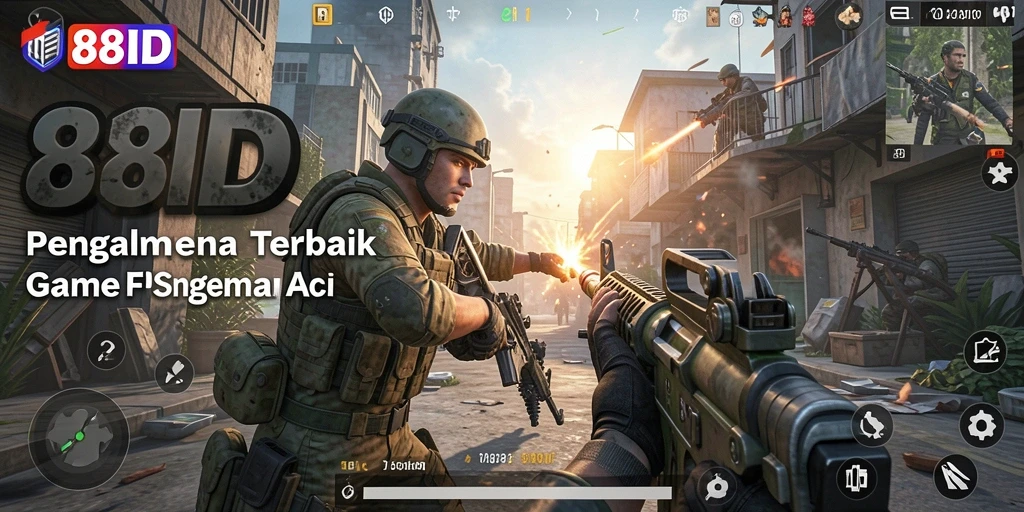 Tampilan gameplay 88ID yang mendebarkan di medan perang.