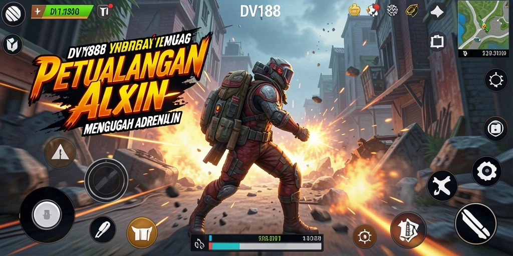 Screenshot gameplay DV188 menampilkan aksi menegangkan dalam pertempuran.