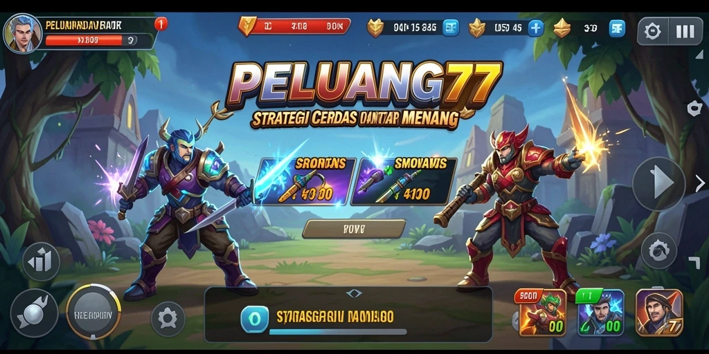 Tangkapan layar PELUANG77 menunjukkan aksi taktis dalam gameplay Strategy.