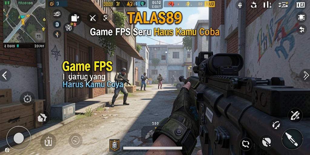 Tampilan gameplay aksi seru di TALAS89 dengan pertempuran intens.